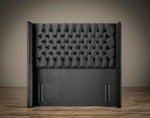 Tall Winged Chesterfield Headboard